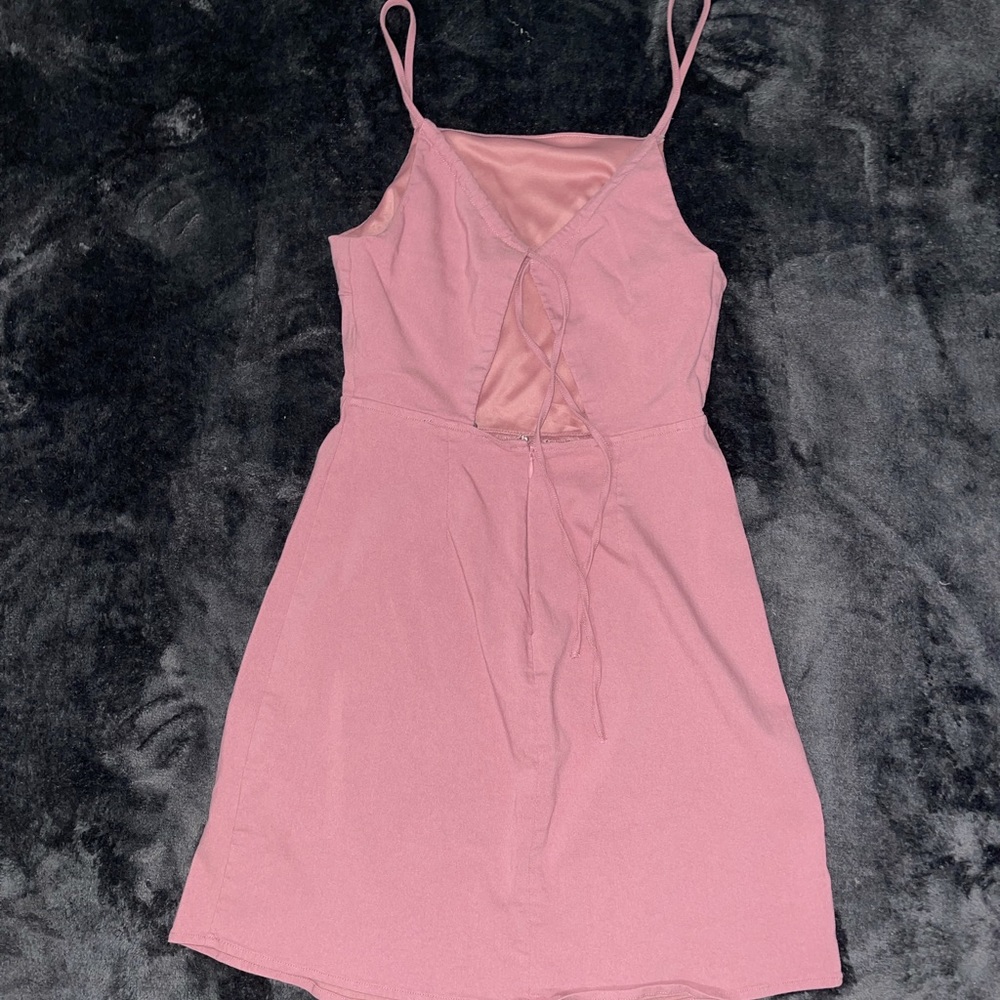 Mini Cami Dress, Zip up and Tie Back